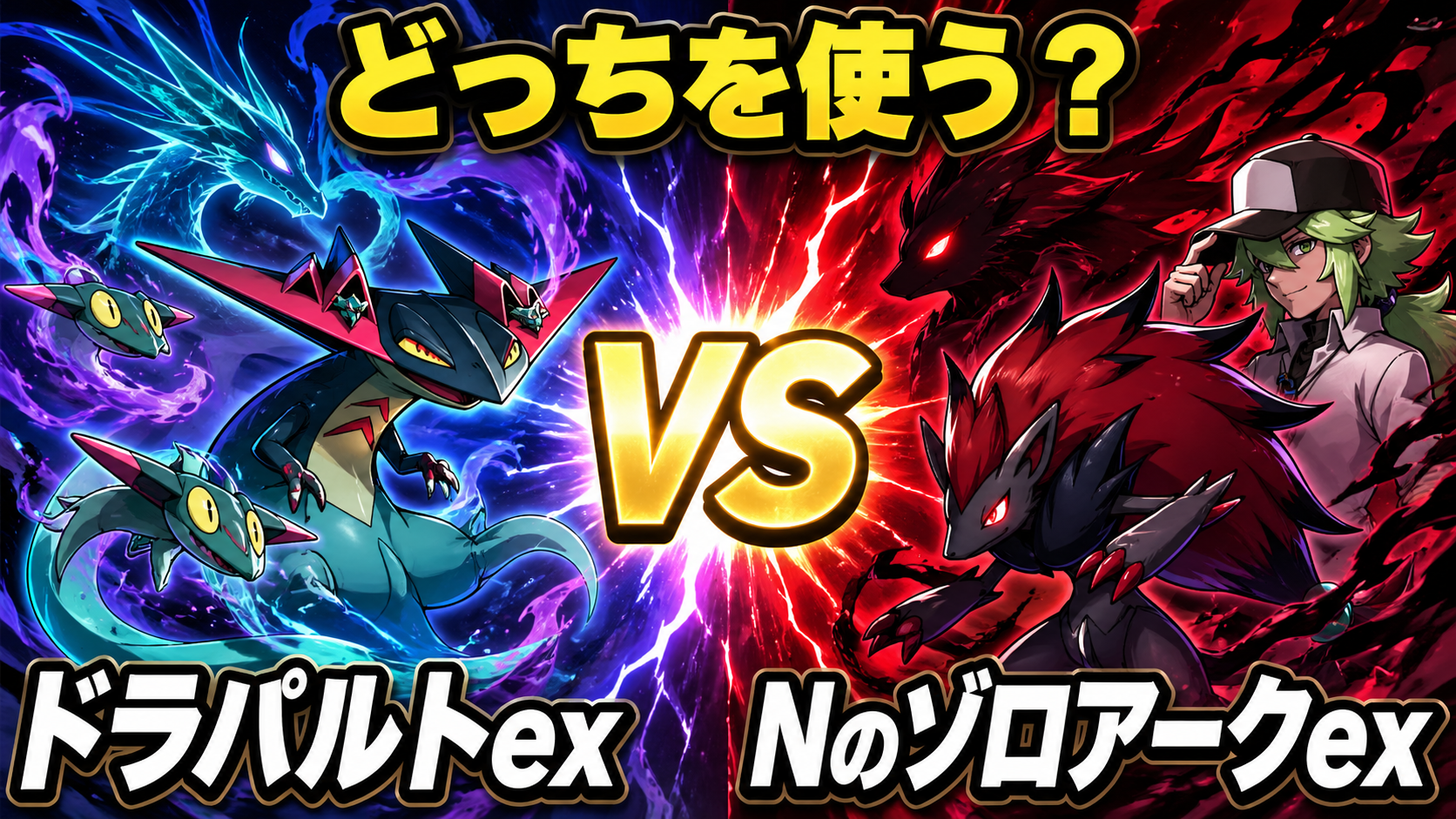 【2026年4月】ドラパルトex vs Nのゾロアークex｜2強デッキ徹底比較｜どっちを使うべき？